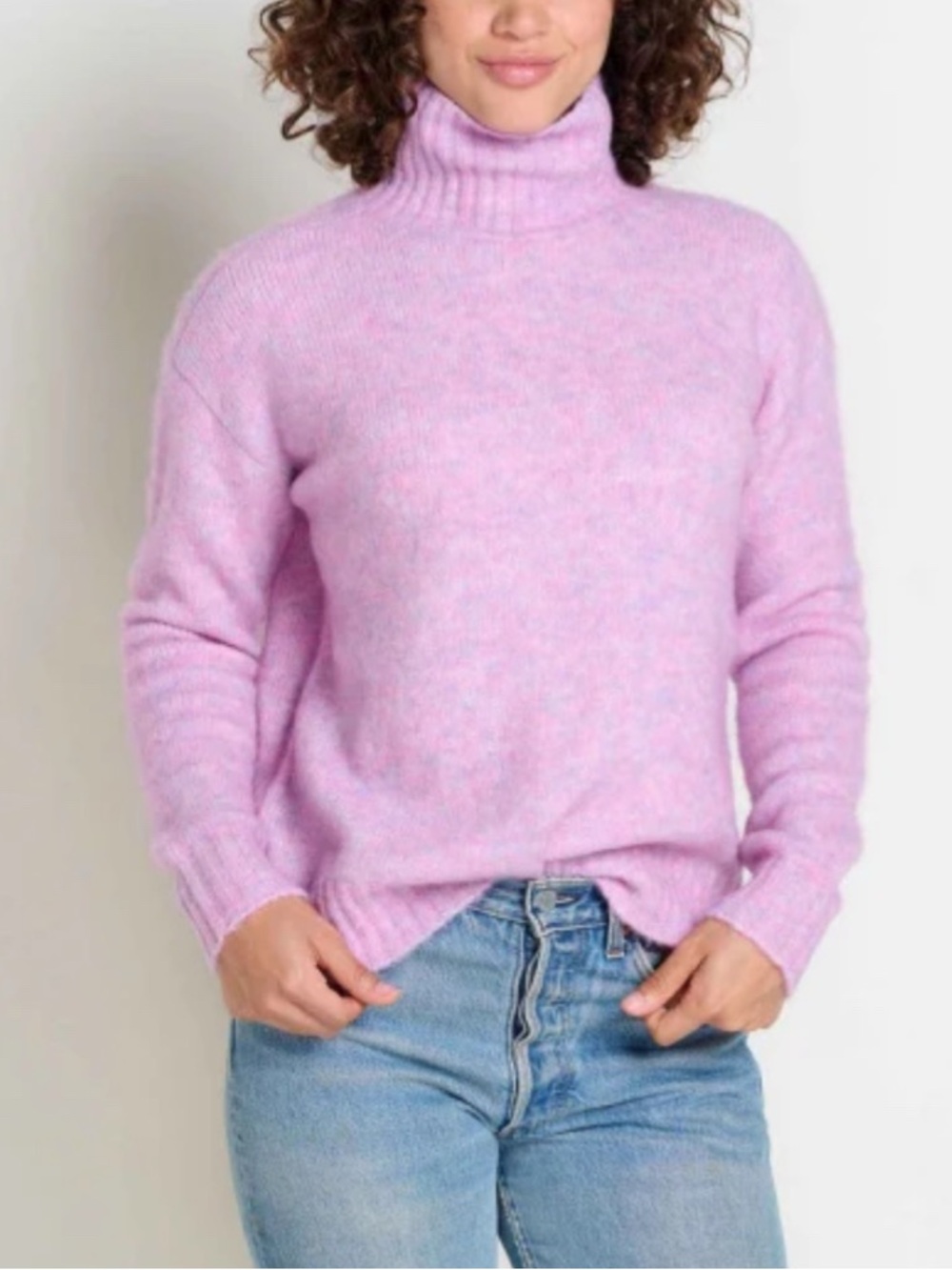 Toad&Co Women's Toddy T-Neck Sweater Alpaca Wool Turtleneck Cozy Soft Minimalist